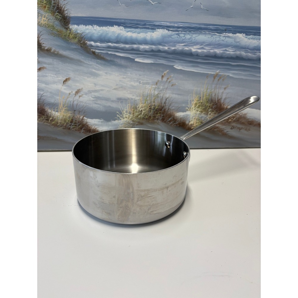 All-Clad Metalcrafters 3 Qt Stainless Steel Saucepan Handcrafted USA No Lid